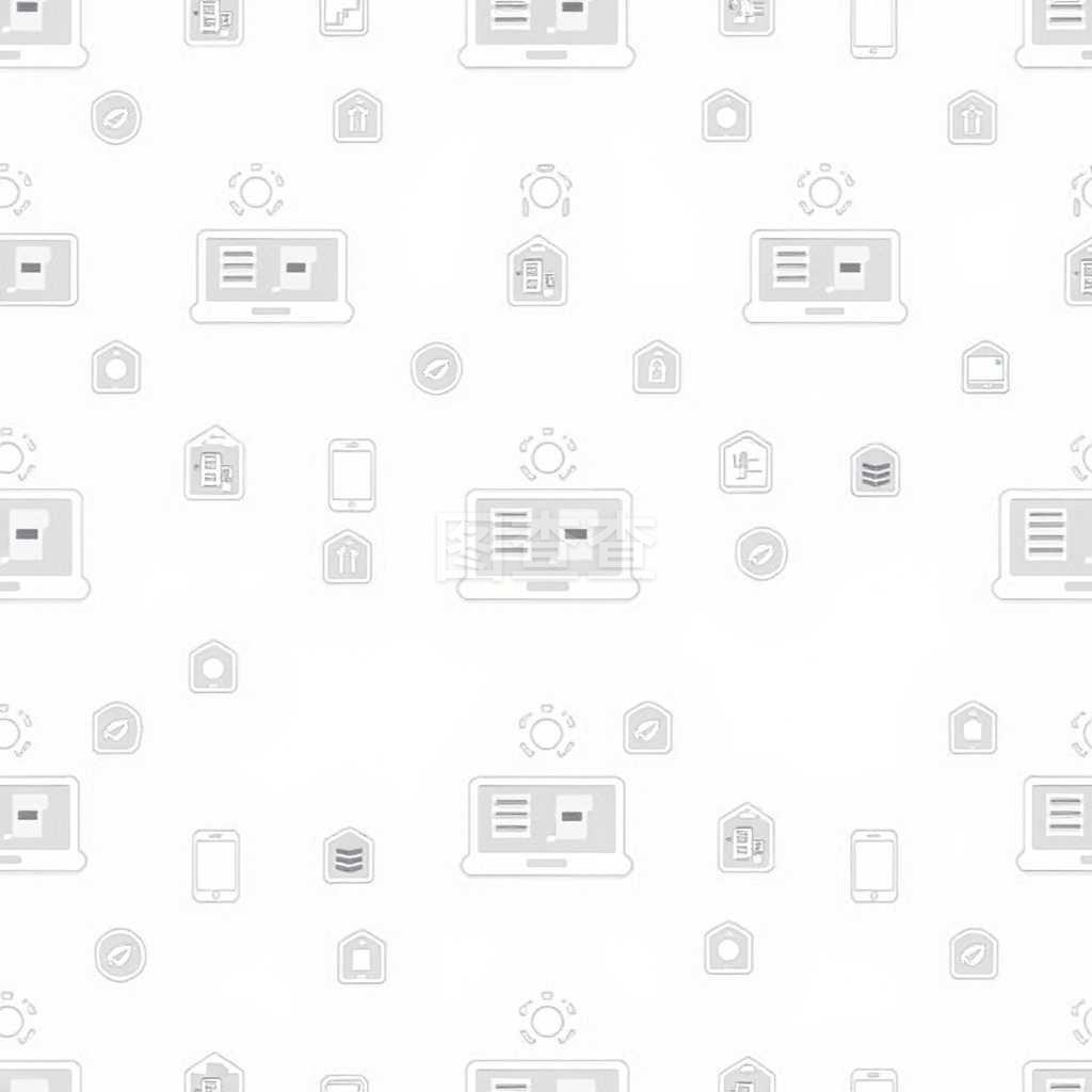 笔记本电脑技术服务图标 无缝灰色图案与矢量化设计的力量